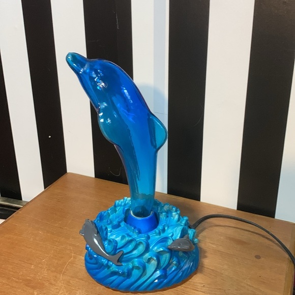 Retro Vintage Y2K Dolphin Plasma Lamp Beachy Ocean Nautical Tropical Neon Light - Picture 3 of 14